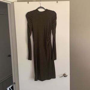 Metallic Green Sweater dress